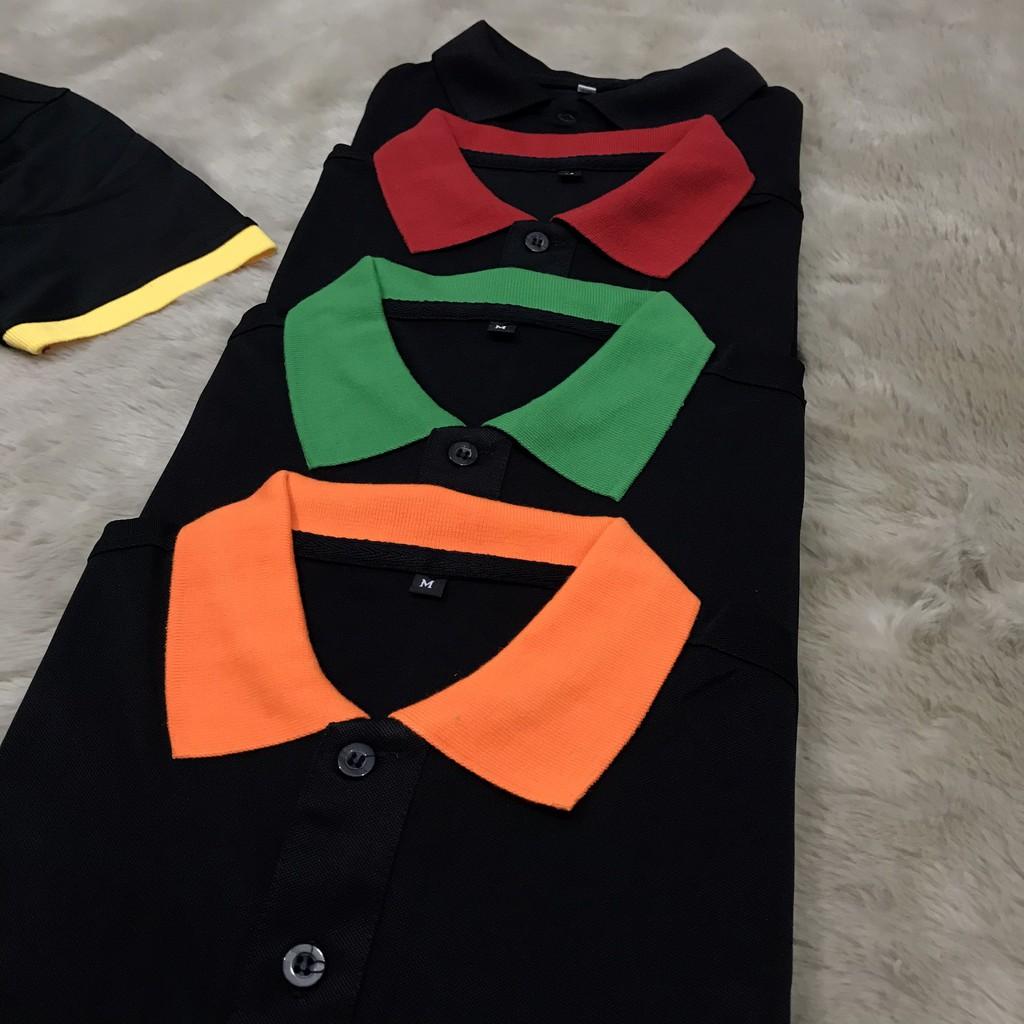 Áo thun cá sấu Đen thời trang dành cho Nam