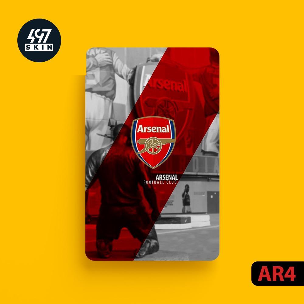 Skin Card Arsenal - Miếng Dán ATM, Thẻ Xe, Thẻ Từ, Thẻ Chung Cư - Chất Liệu Chống Xước - Chống Nước