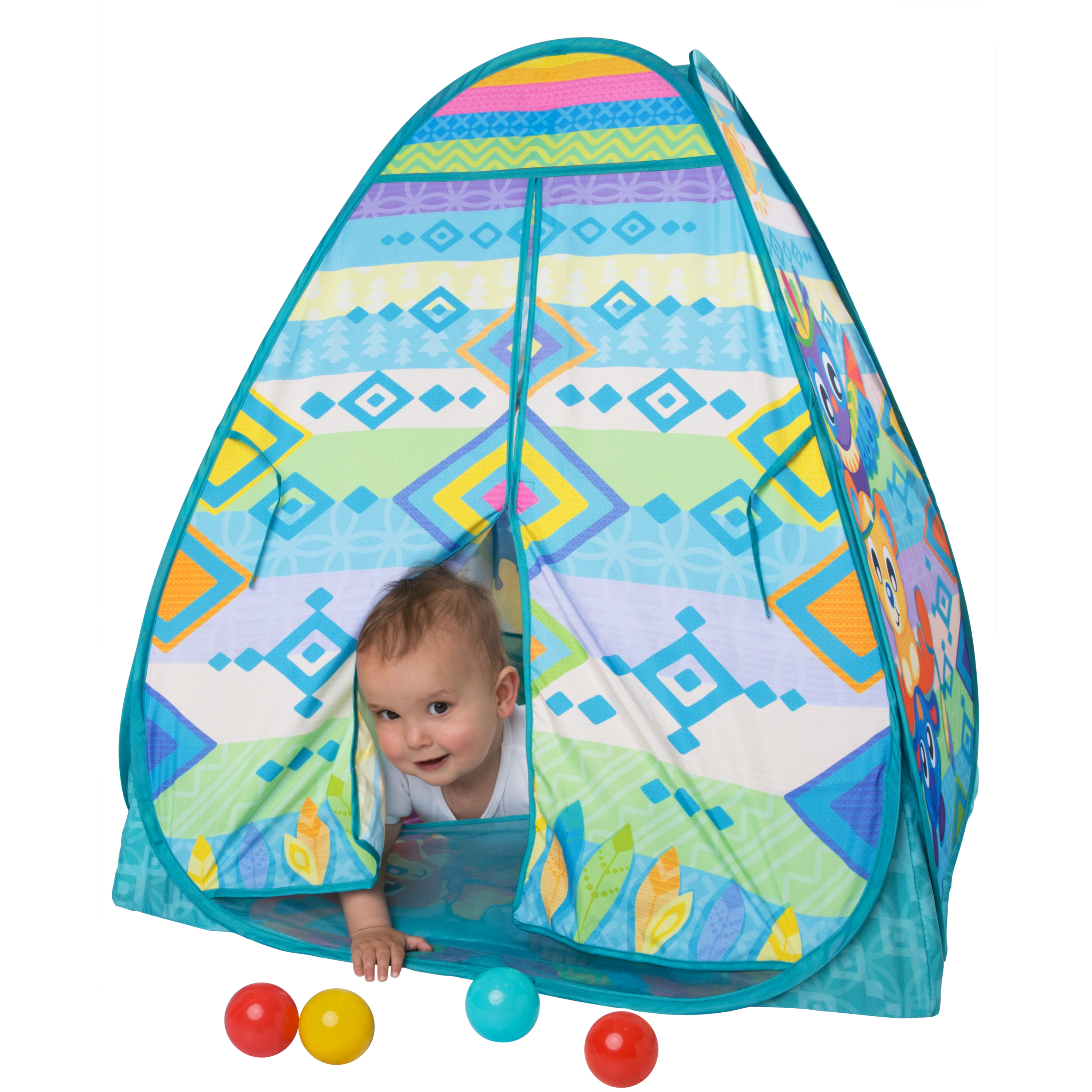 Lều banh có đồ chơi treo nôi Playgro Convert Me Teepee Ball Activity Gym, cho bé sơ sinh đến 24 tuổi