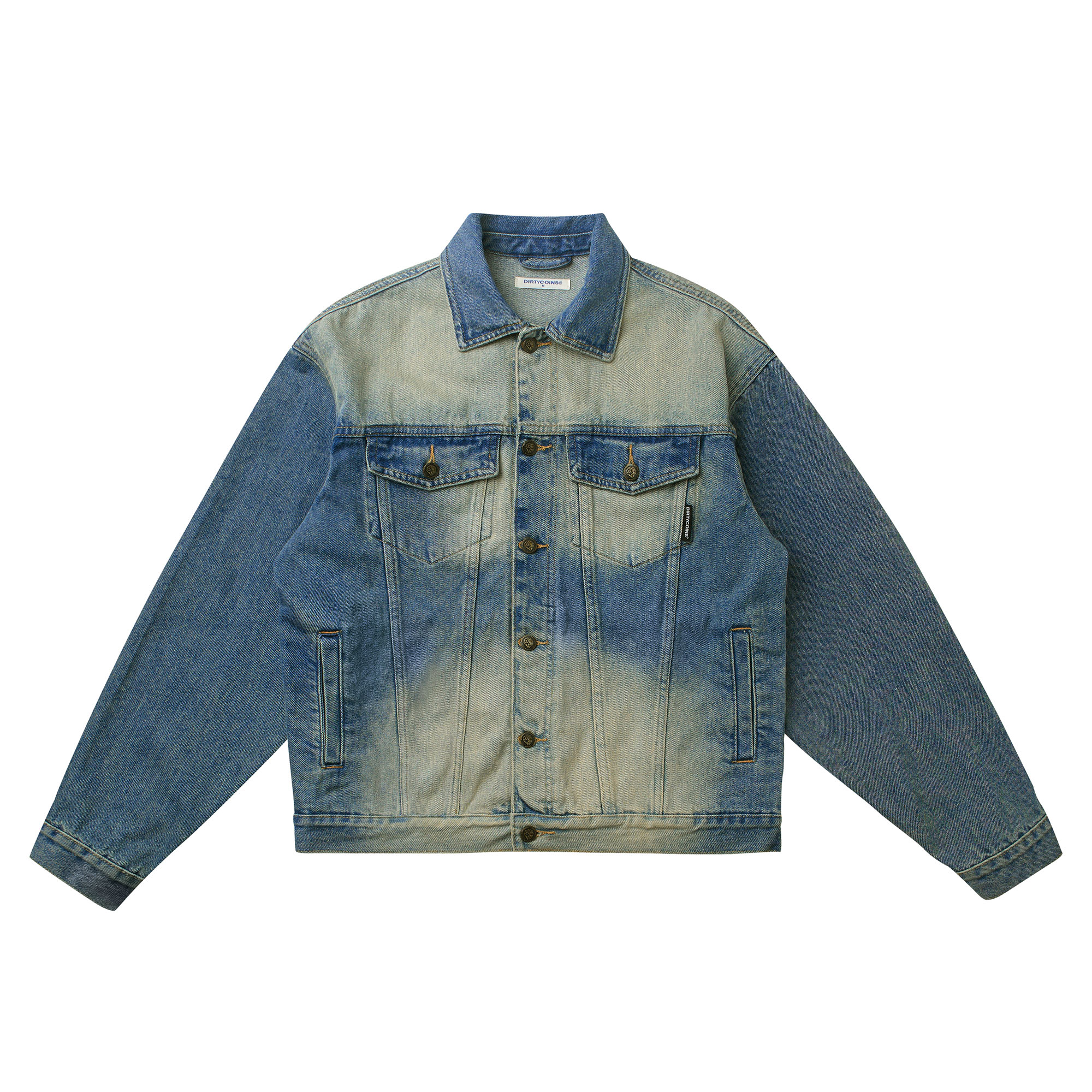 Áo Khoác DirtyCoins Logo Denim Jacket - Blue Wash