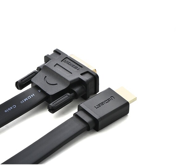 Cáp HDMI tròn Ugreen 1.4V hỗ trợ 4K*2K Straight to Down - Hàng chính hãng