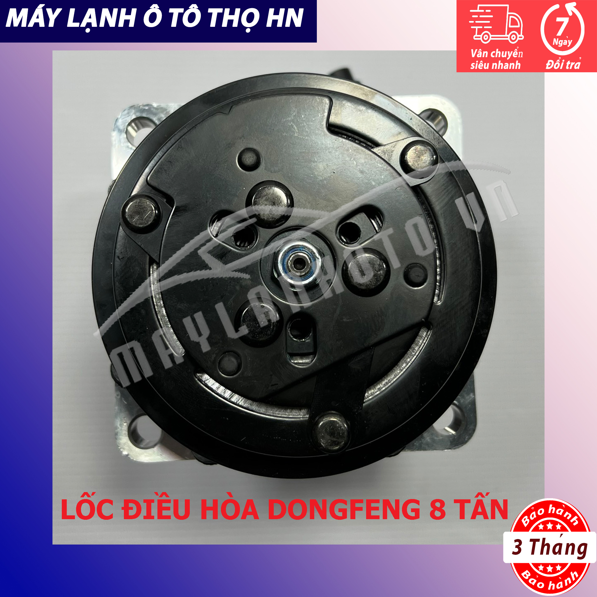 Lốc điều hòa (block,máy nén) Dongfeng Hoàng Huy 8T hàng Trung Quốc (hàng chính hãng nhập khẩu trực tiếp)