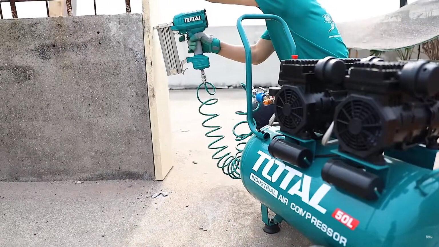 MÁY NÉN KHÍ KHÔNG DẦU 2×600W 50L TOTAL TCS2150502T - HÀNG CHÍNH HÃNG