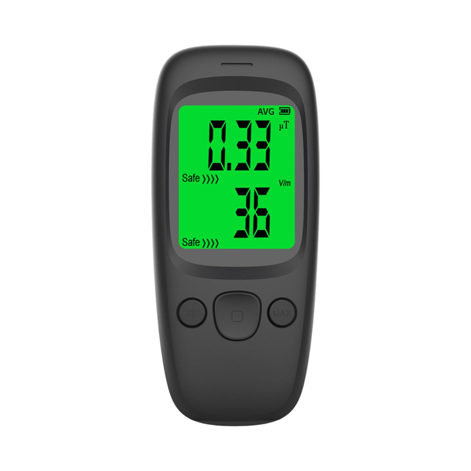 Electromagnetic Field Tester EMF Tester Handheld Portable for Testing with Backlight Digital LCD EMF Monitor for Signal Base Station Outdoor