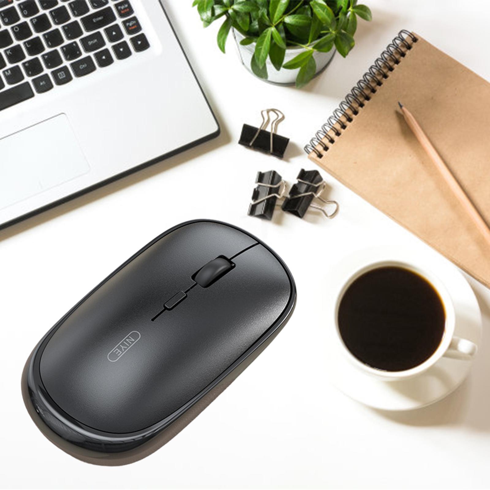 Wireless Mouse 3 Buttons Optical Adjustable DPI Rechargeable pink