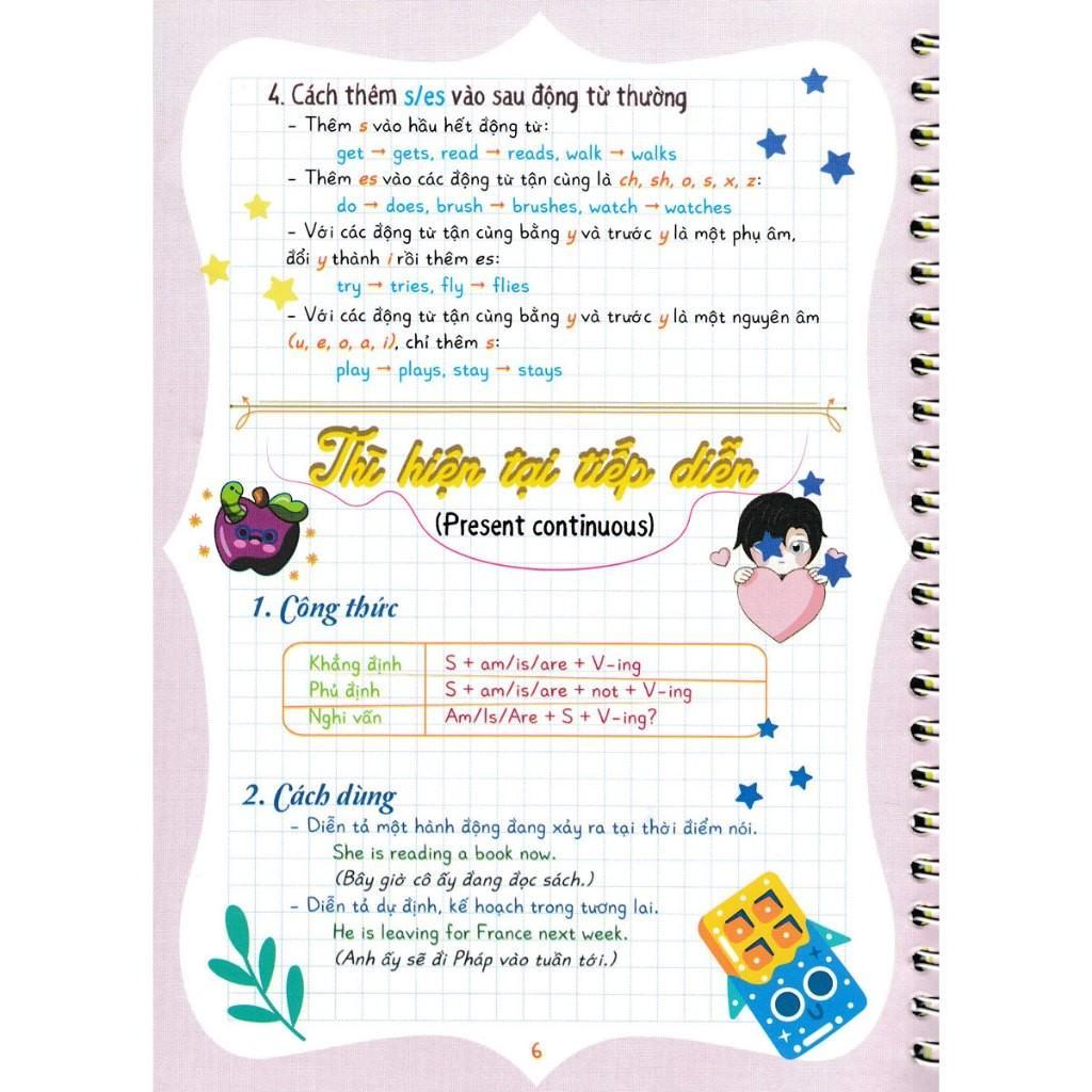 Sách - Notebook English Grade 6 - Tiếng Anh Lớp 6 - Dùng Chung Cho Các Bộ SGK Hiện Hành - Hồng Ân
