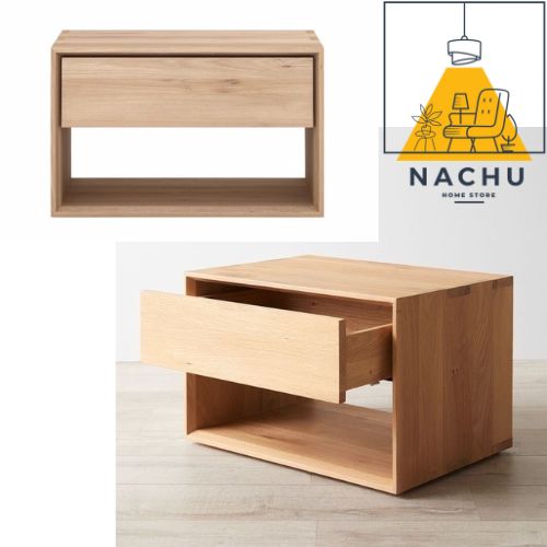 Tab Đầu Giường Nachu Home Store Gỗ Công Nghiệp Hiện Đại, Năng Động Và Tiện Lợi 40 cm x 30 cm x 35 cm