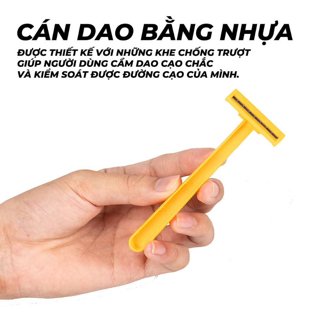 Dao Cạo Râu Avatar 2 Lưỡi Kép Thân Nhựa Dành Cho Nam Giới 1 Lần (A2-2401)