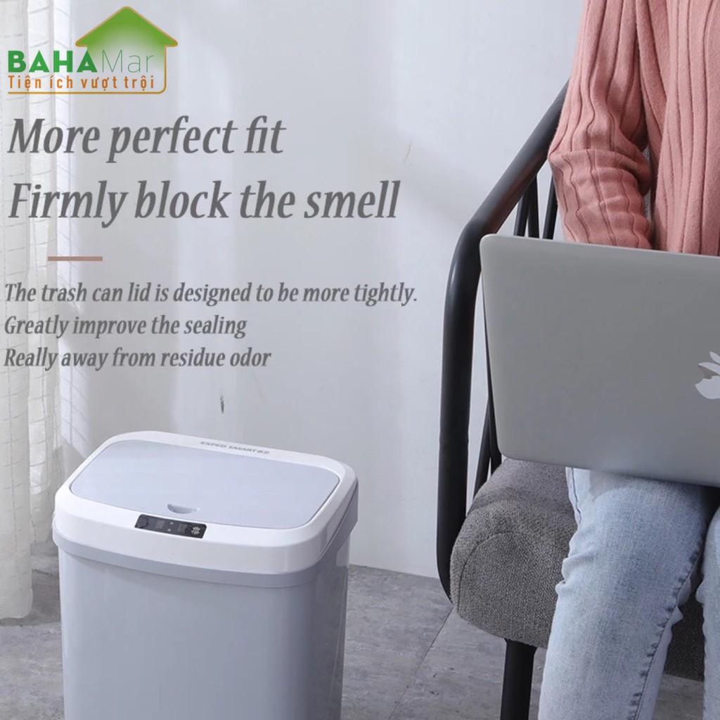 THÙNG RÁC THÔNG MINH MỞ - ĐÓNG BẰNG CẢM ỨNG HÌNH ẢNH DUNG TÍCH 15L "BAHAMAR"