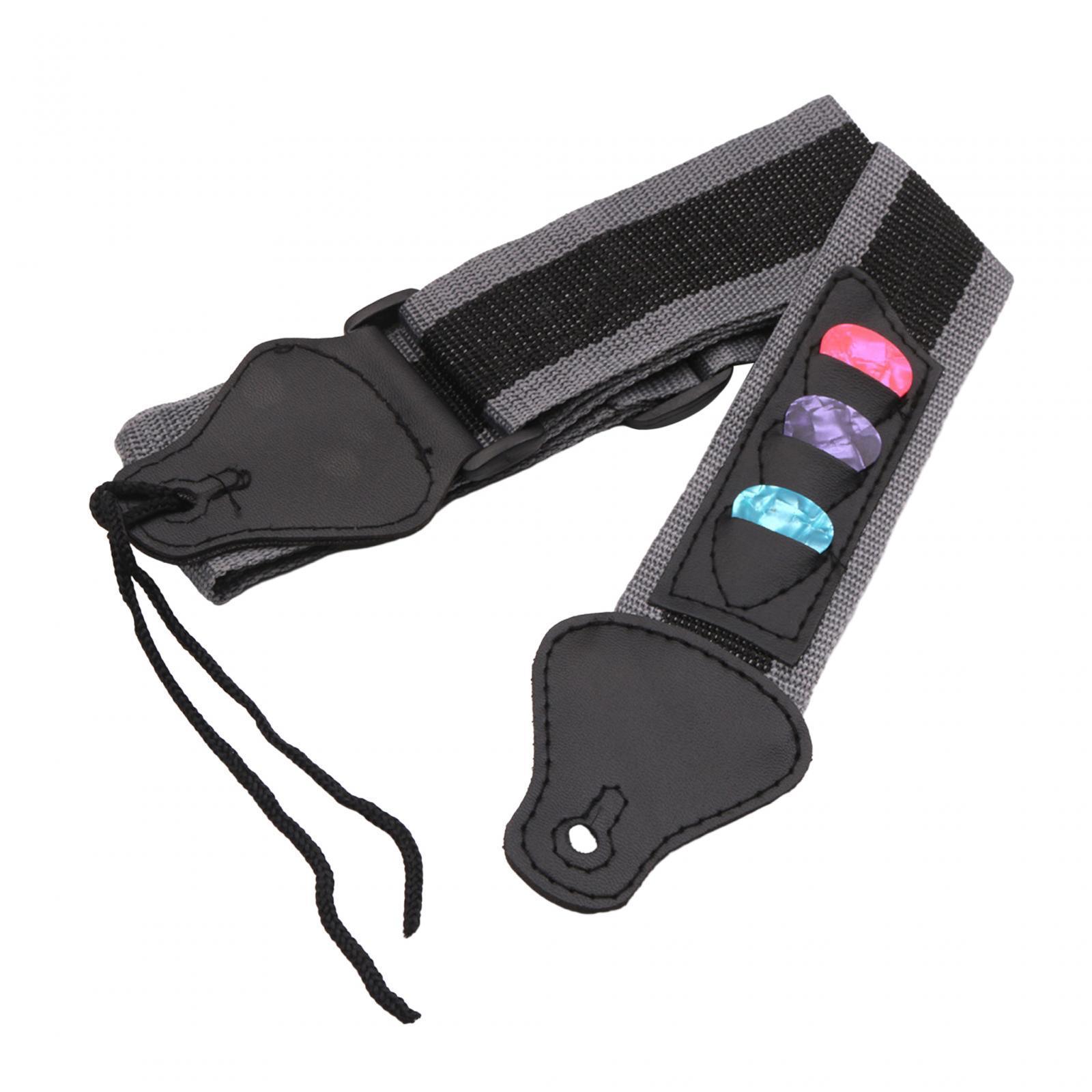 Guitar Strap 90cm-130cm with 3 Guitar Picks Adjustable for Banjos Acoustic Guitar Classical Guitars Electric Guitar Mandolins