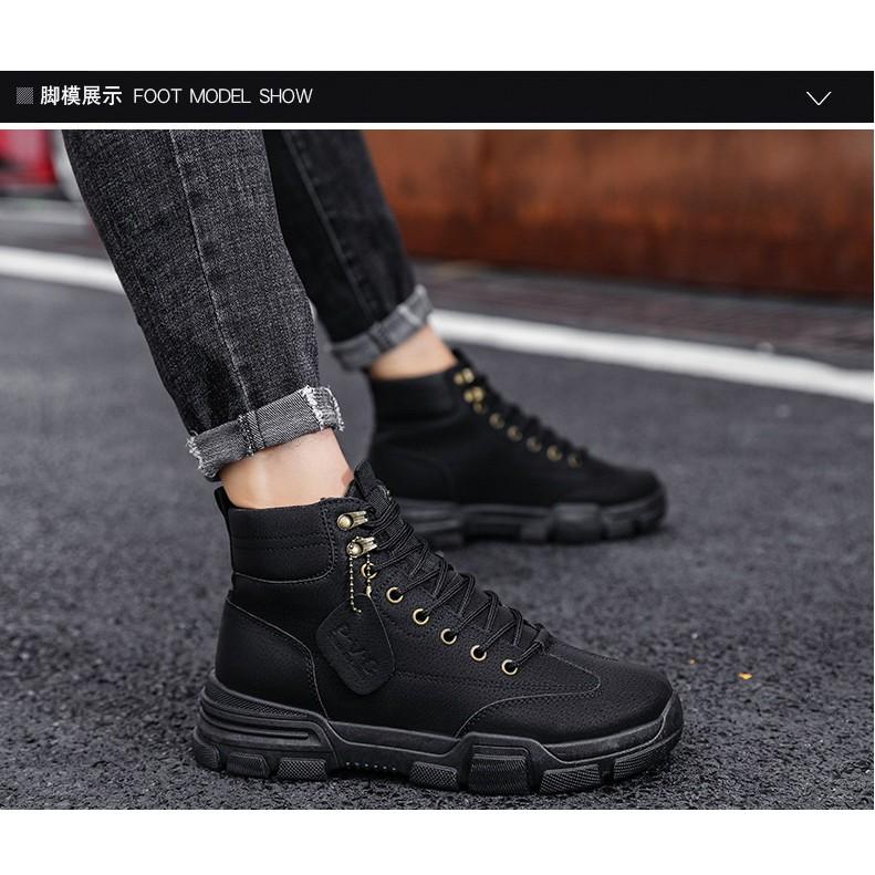 Giày cổ cao thời trang nam cao cấp, Giày thể thao/ Sneakers RM6003B 2 màu