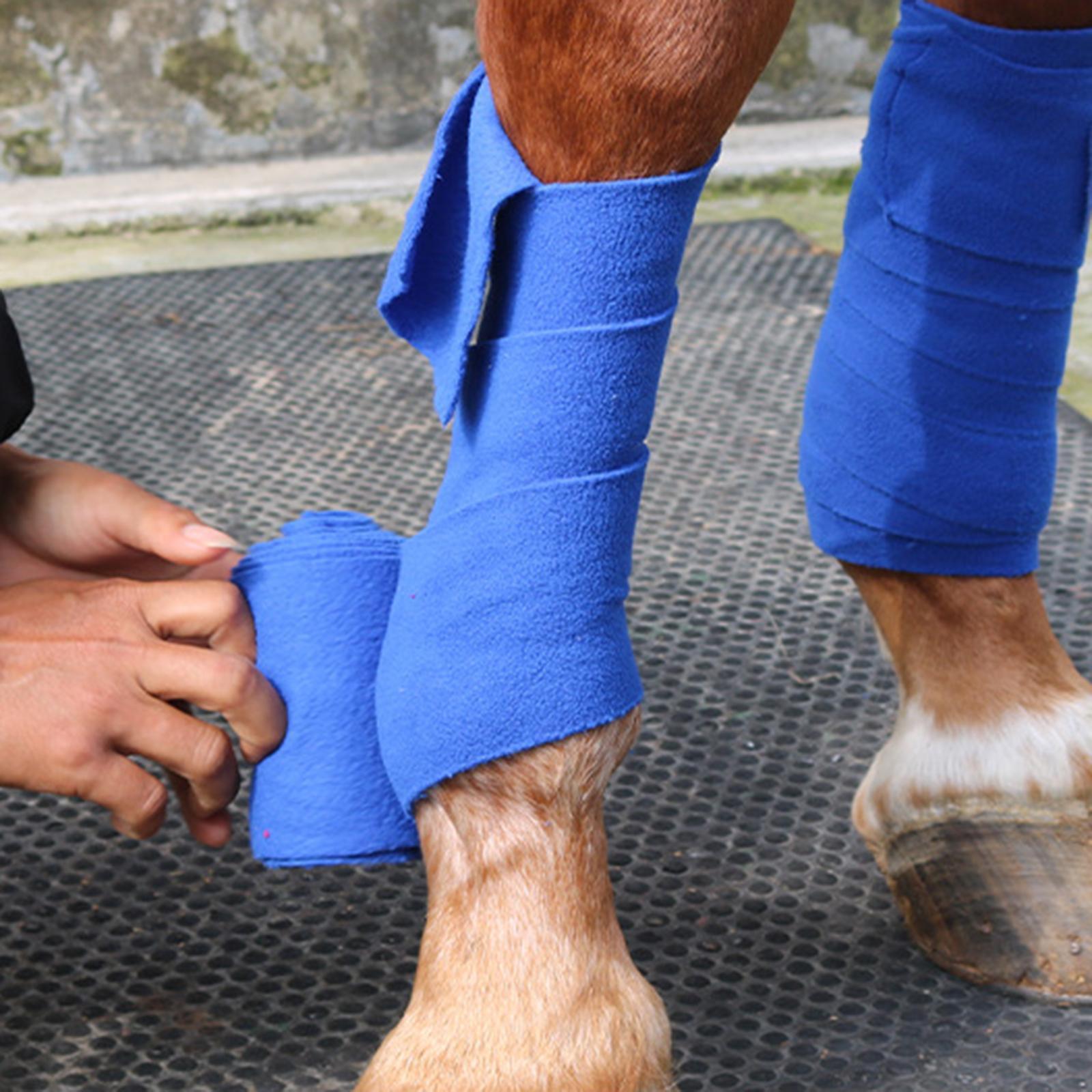 4Pcs Horse Leg Wraps Horse Splint Support Equestrian Horse Leg Guards
