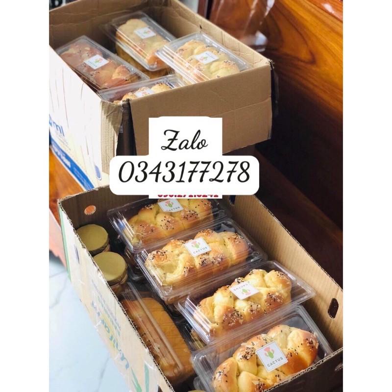 50 Hộp nhựa đựng bánh mì hoa cúc