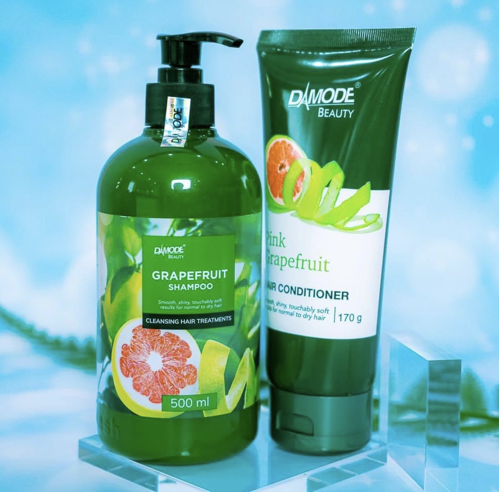 Combo gội xã tinh chất bưởi Grapefruit Shampoo Grapefruit Conditioner cao cấp độc quyền Damode 670ml