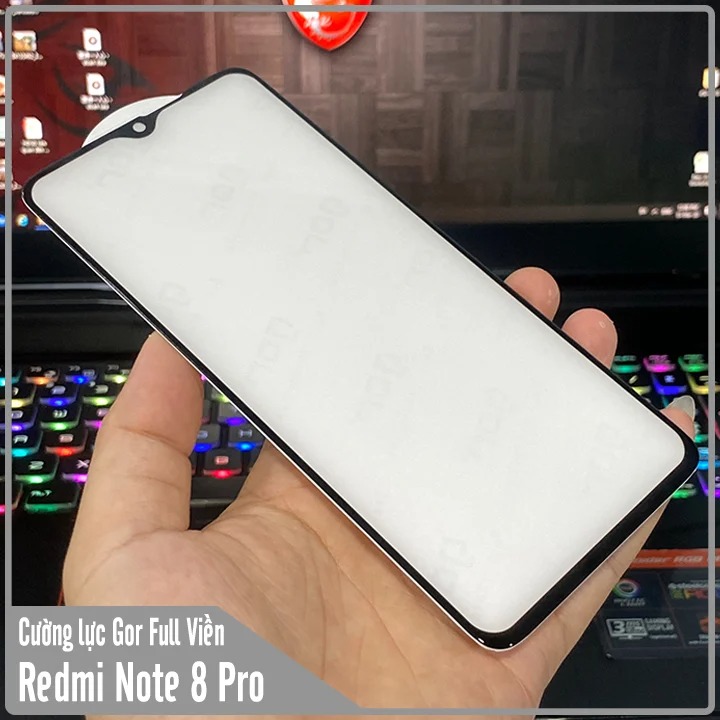 Kính cường lực Gor Full viền 9D cho Xiaomi Redmi Note 8 Pro - Hàng Nhập Khẩu