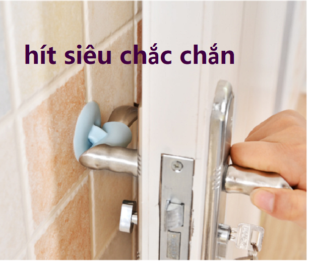 Nút chặn cửa silicon hít chân không mới chống ồn tiện dụng, nút chống va chạm gắn tay nắm đa chức năng mới GD485-NCC-hitchankhong