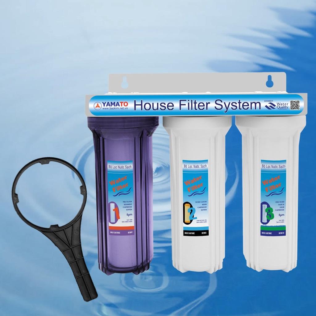Bộ Cốc Lọc Đầu Nguồn Yamato | Bộ Tiền Lọc | xử lý nước cứng, nước nhiễm đá vôi, loại bỏ các cặn bã, tạp chất hiệu quả