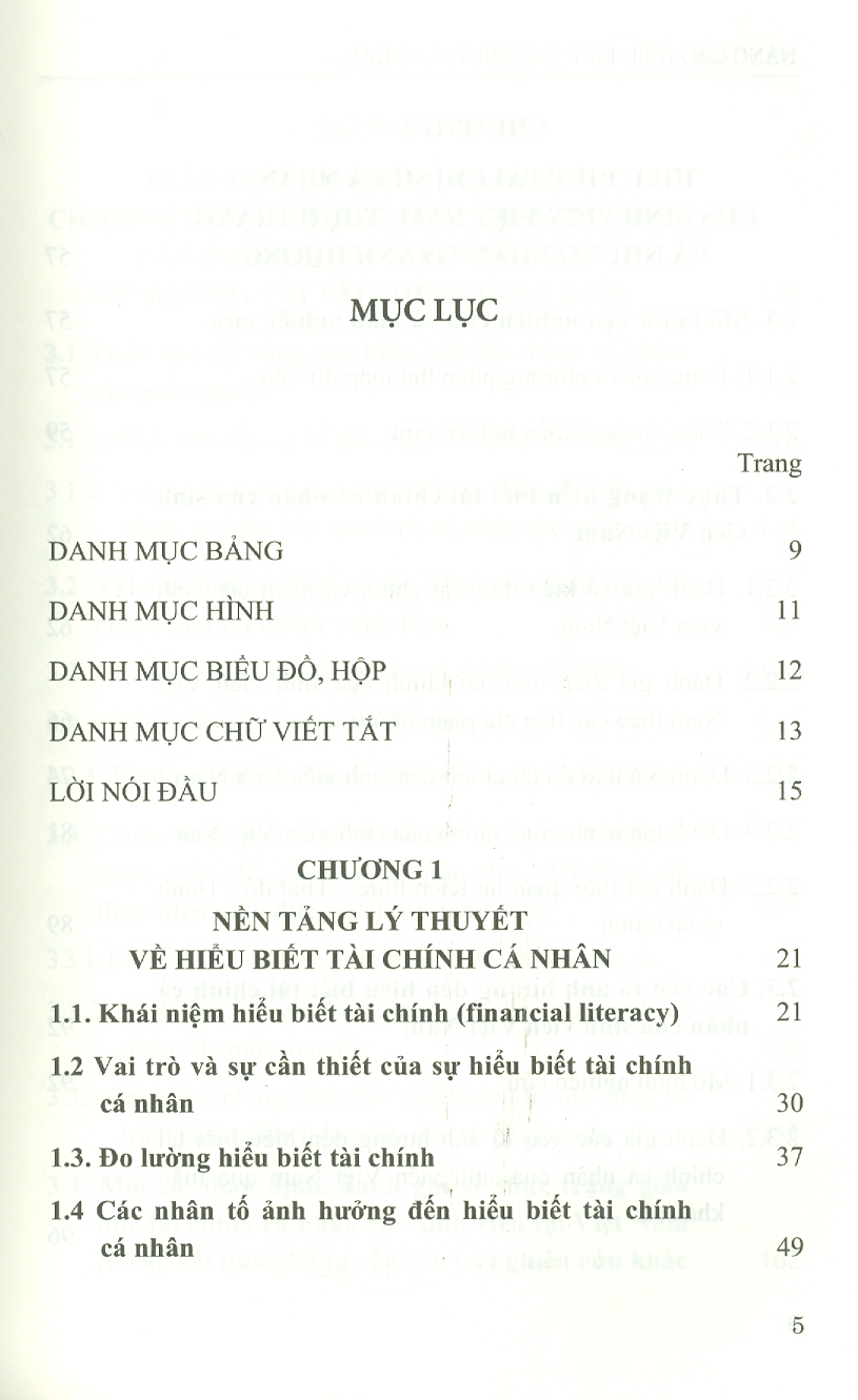 Nâng Cao Hiểu Biết Tài Chính Cá Nhân Cho Sinh Viên - Hướng Đến Mục Tiêu Tài Chính Toàn Diện (Sách chuyên khảo)