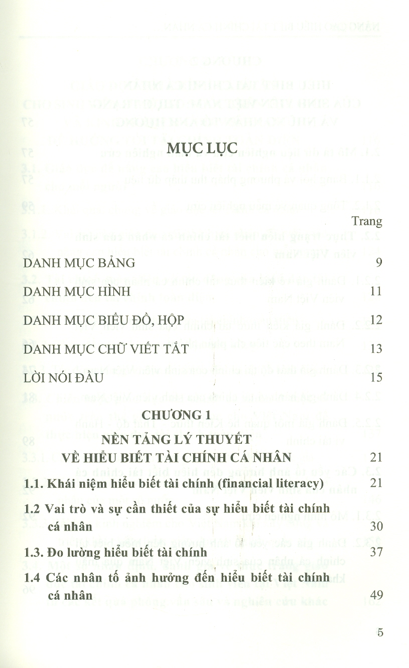 Nâng Cao Hiểu Biết Tài Chính Cá Nhân Cho Sinh Viên - Hướng Đến Mục Tiêu Tài Chính Toàn Diện (Sách chuyên khảo)