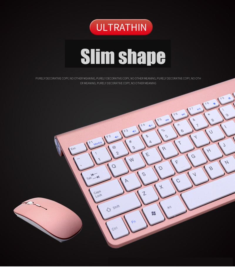 Bàn Phím Và Chuột Không Dây 2.4G Protable Mini Bàn Phím Chuột Combo Bộ Dành Cho Máy Tính Bảng Và Laptop Mac Máy Tính Thông Minh Smart Tivi PS4
