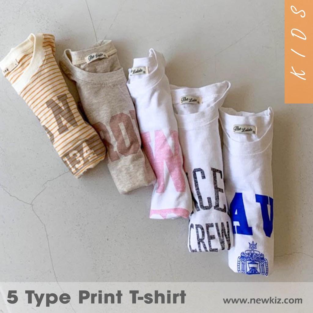 Áo thun cotton Hàn Quốc phù hợp bé trai & bé gái