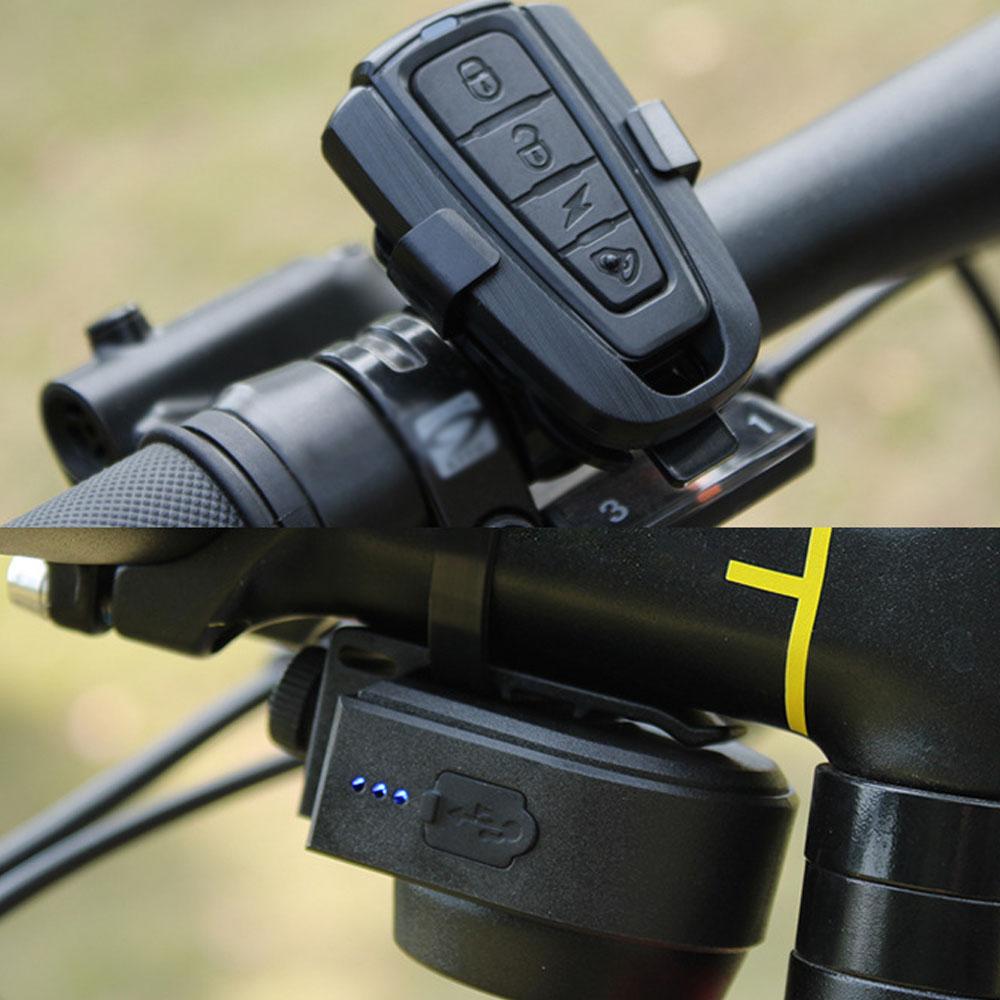 Chuông Xe Đạp 105-115Db Báo Động Chống Trộm Chống Nước Có Bộ Điều Khiển Từ Xa Cho Xe Đạp Điện