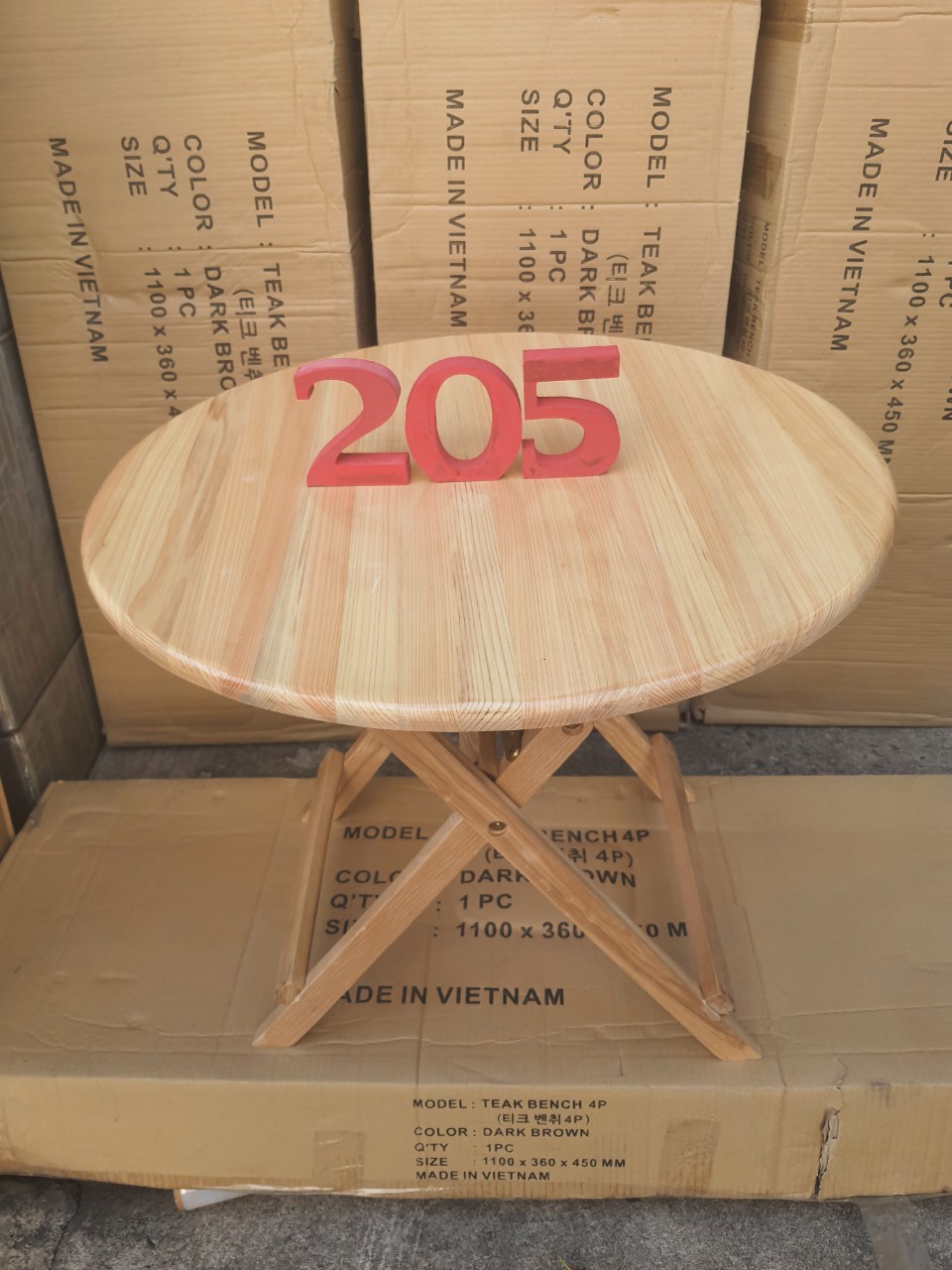 Bàn trà Cafe gấp gọn – Bàn trà thông minh - D TABLE NATURAL TC205