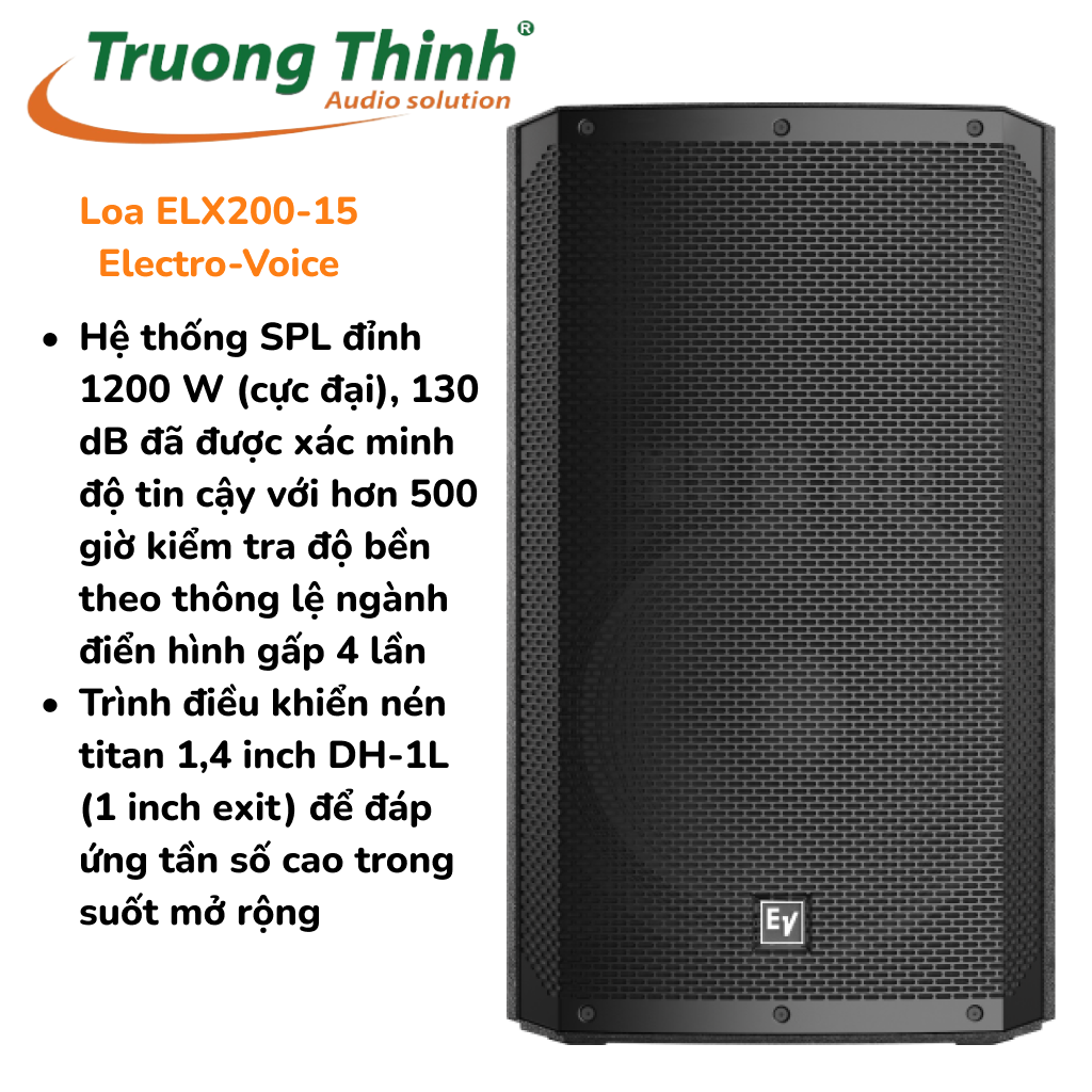 Loa passive Electrovoice ELX200 15 - Loa toàn dải Electro-Voice ELX200-15 - TRƯỜNG THỊNH AUDIO SOLUTION - Hàng chính hãng