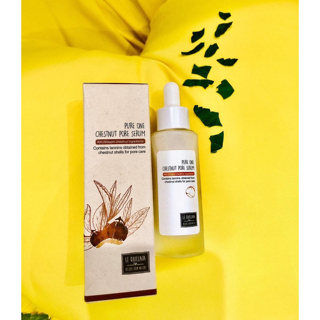 LE QUILLAIA - Serum dưỡng ẩm chiết xuất từ hạt dẻ se khít lỗ chân lông và cân bằng dầu thừa PURE ONE CHESTNUT pore serum