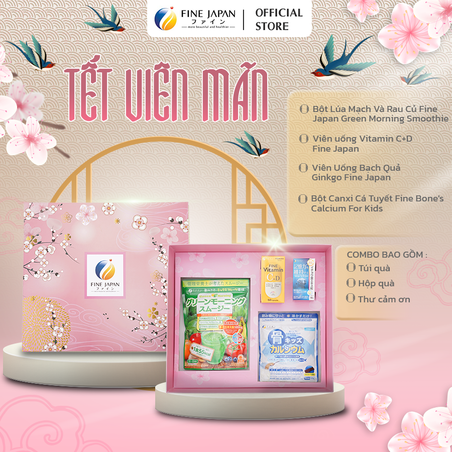 SAKURA TẾT VIÊN MÃN Fine Japan hộp quà cho cả gia đình