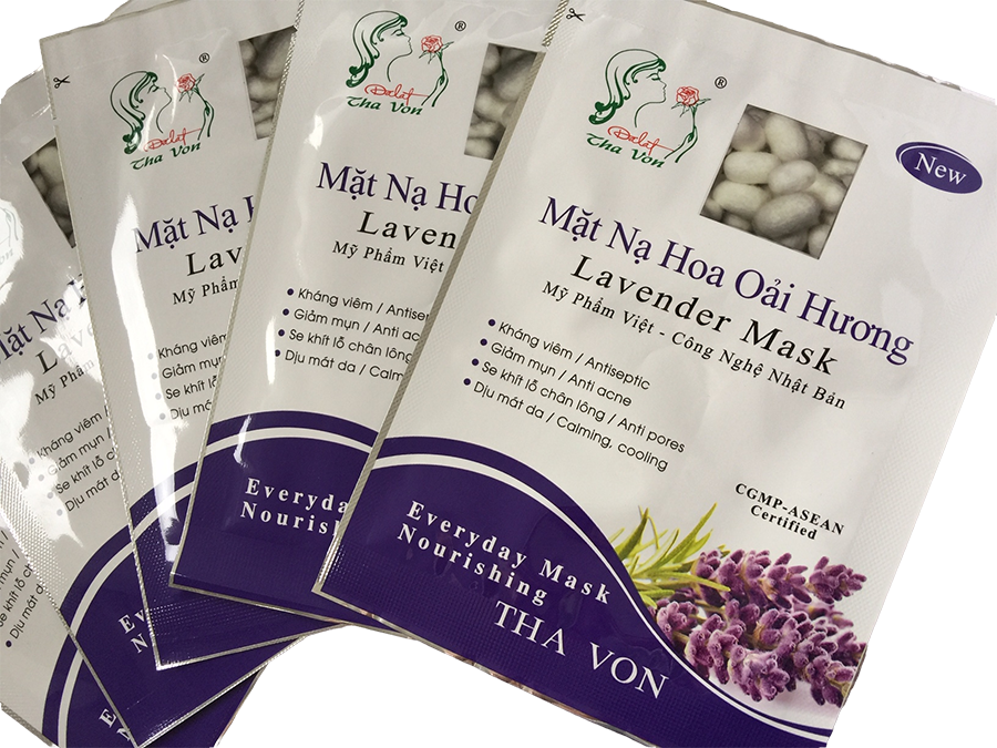Mặt Nạ Hoa Oải Hương hộp 10 gói chất liệu lụa