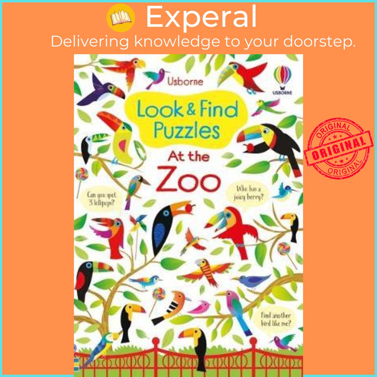Sách - Look and Find Puzzles At the Zoo by Kirsteen Robson Gareth Lucas