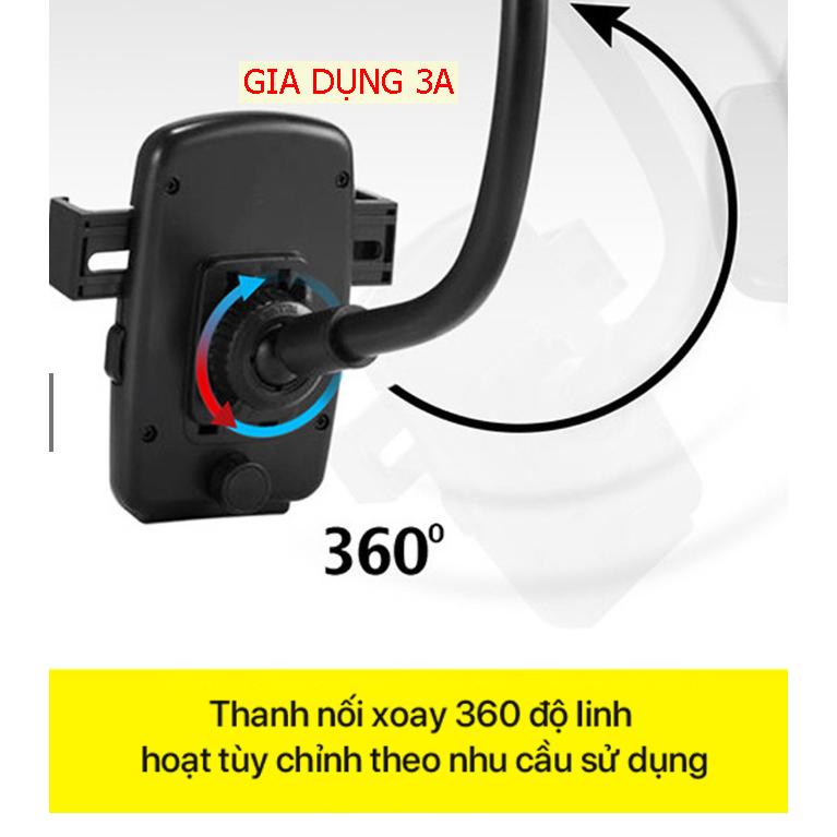 Giá Đỡ Điện Thoại Xe Ô Tô RT-CH06 Có thể Xoay 360 độ Linh Hoạt - Chất Liệu Nhôm Và Nhựa ABS Cứng Cáp