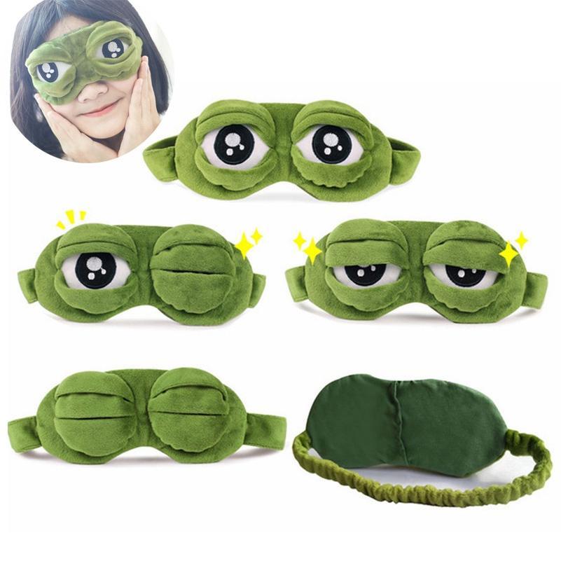 Bịt Mắt Ngủ Hình Chú Ếch Hoạt Hình 3D Sáng Tạo