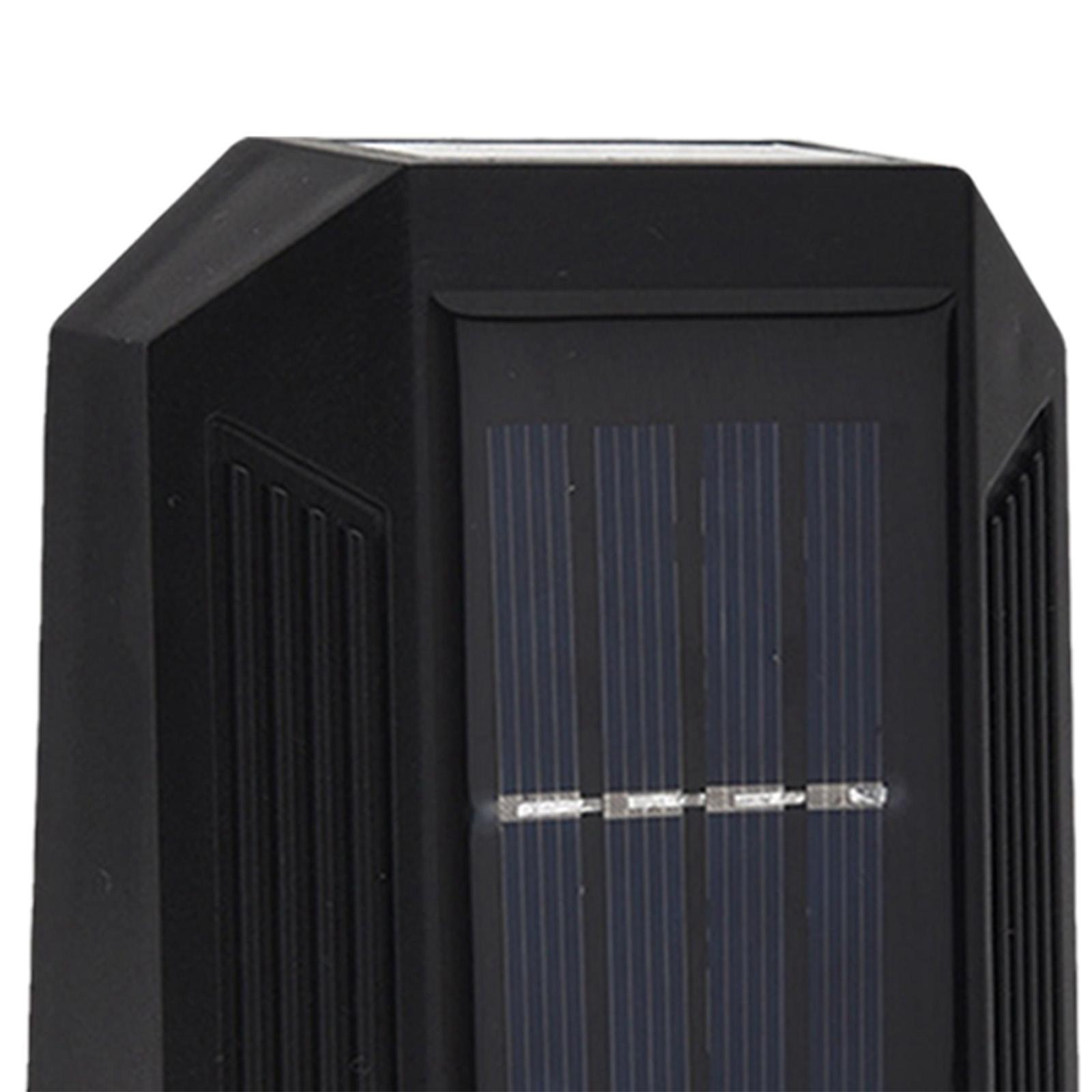 2pcs Solar Powered Wall Mounted 6 LED Light Outdoor Landscape Yard Lamp