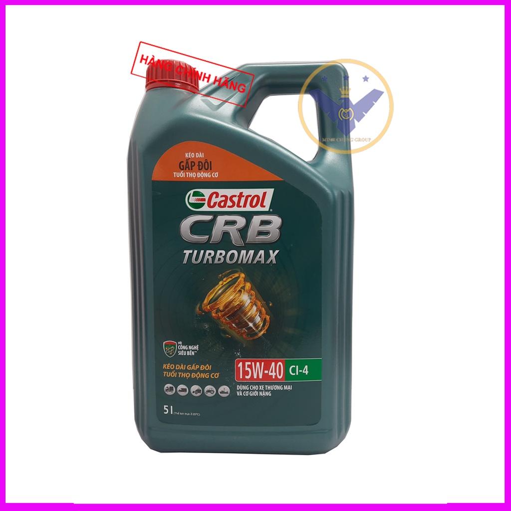 COMBO 2 Dầu nhớt ô tô Castrol CRB Turbomax 15W-40 can 5L API CI-4