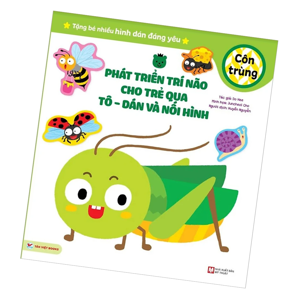 Phát Triển Trí Não Cho Trẻ Qua Tô -Dán Và Nối Hình - Côn Trùng