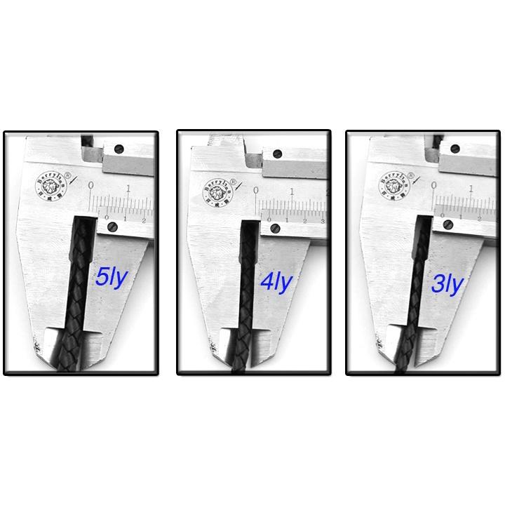 DÂY CHUYỀN ĐEN 5LY DA XỊN KHÓA INOX