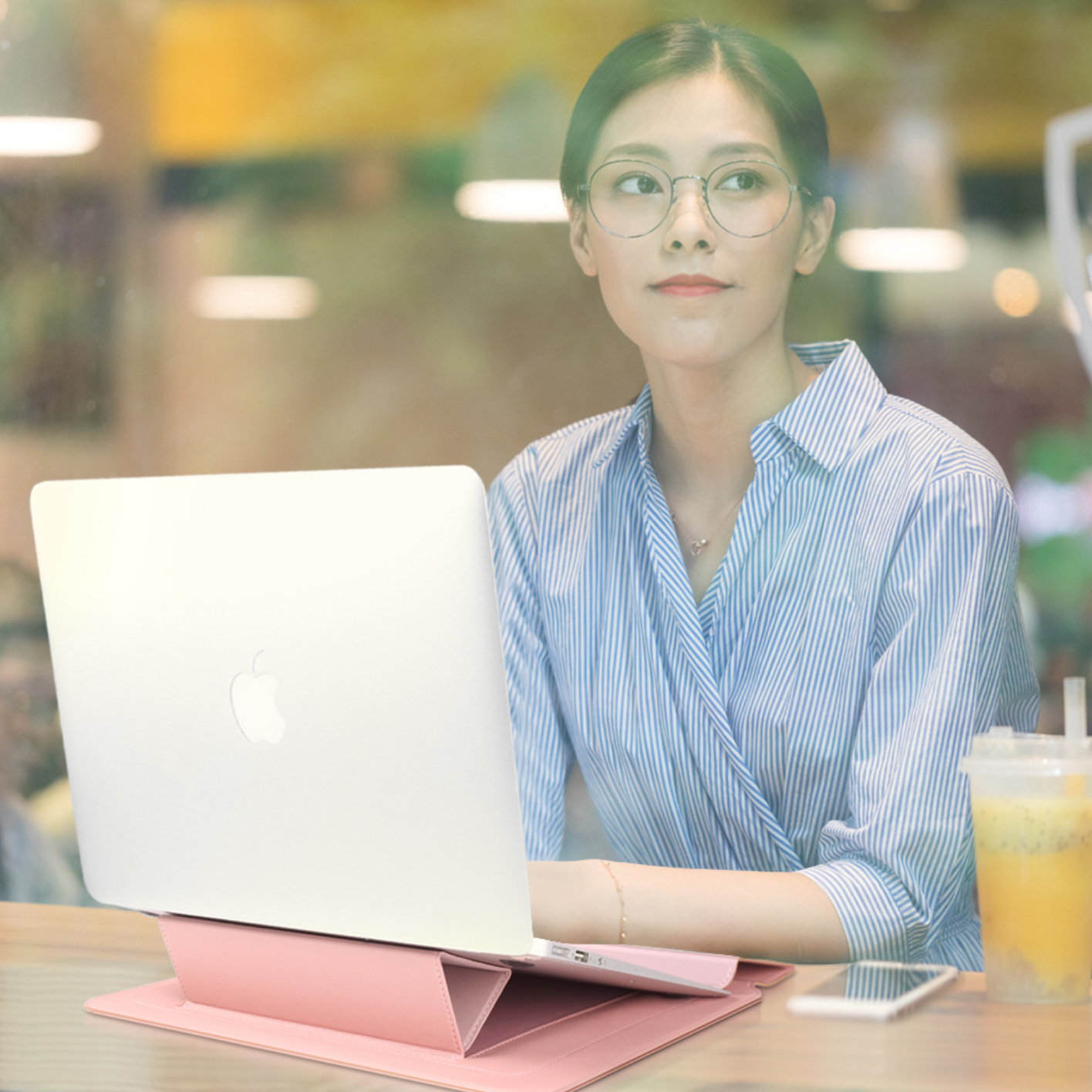 Túi chống sốc bao da laptop dành cho macbook kiêm giá đỡ tản nhiệt kèm ví đựng sạc chuột