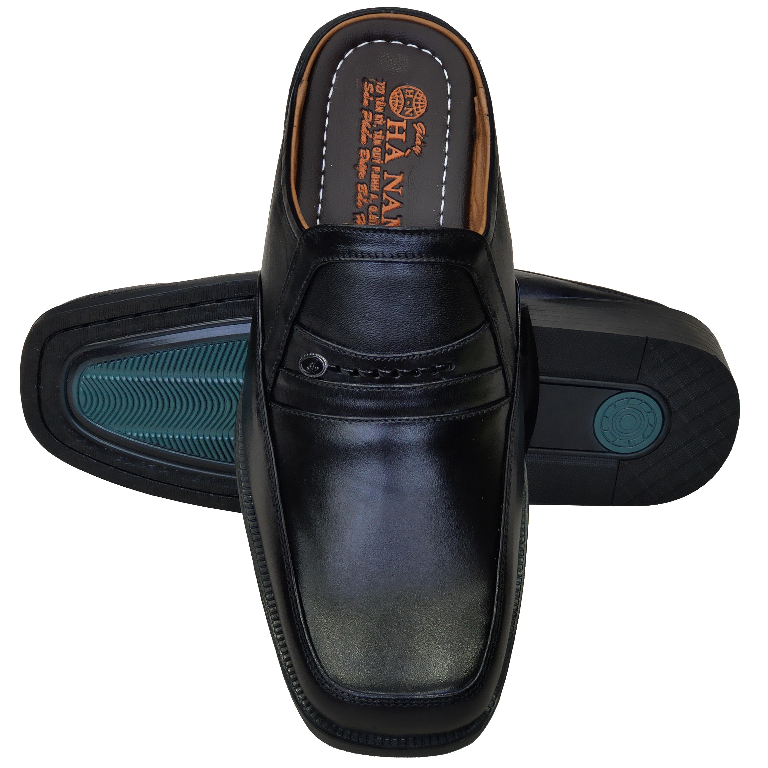 Dép Bít Mũi Nam HÀ NAM Da Bò Thật Cao Cấp GSB2078