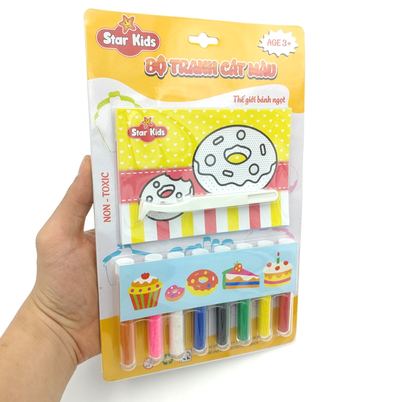 Bộ Tranh Cát Màu Thế Giới Bánh Ngọt STAR KIDS