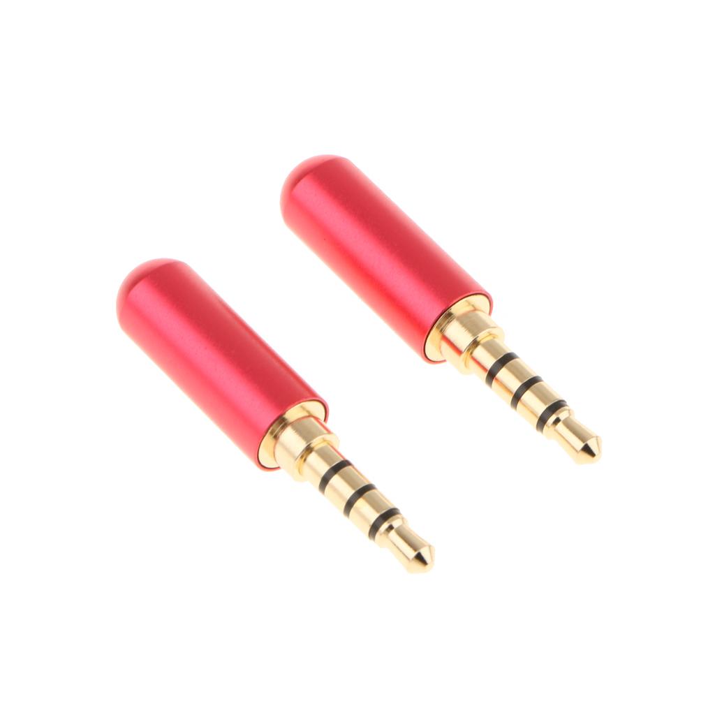 2Pcs 3.5mm Male Mono Jack To RCA Female Plug Audio Cable Adapter Connector