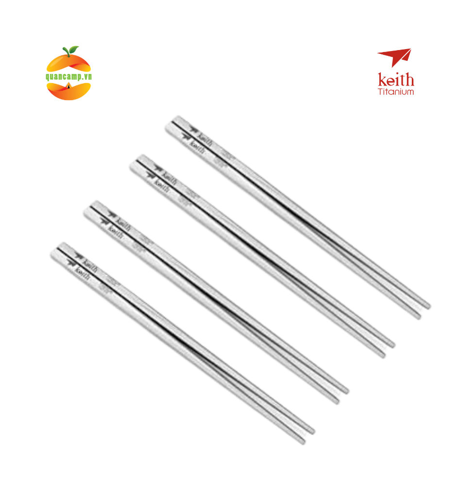 Bộ đũa vuông Titanium Keith Ti5624 (bộ 4 đôi)