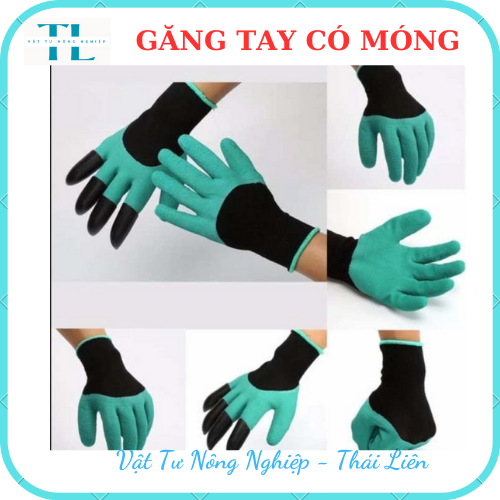 Găng tay làm vườn có móng vuốt chuyên dụng - Độ bền cao, chống thấm nước, dễdàng đào xới đất, Co giãn đàn hồi rất êm ái