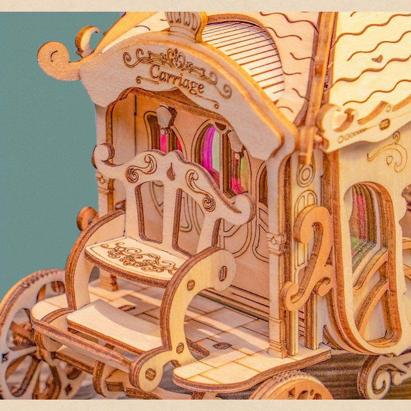 Mô hình gỗ 3D lắp ráp xe ngựa cổ điển Classic Carriage