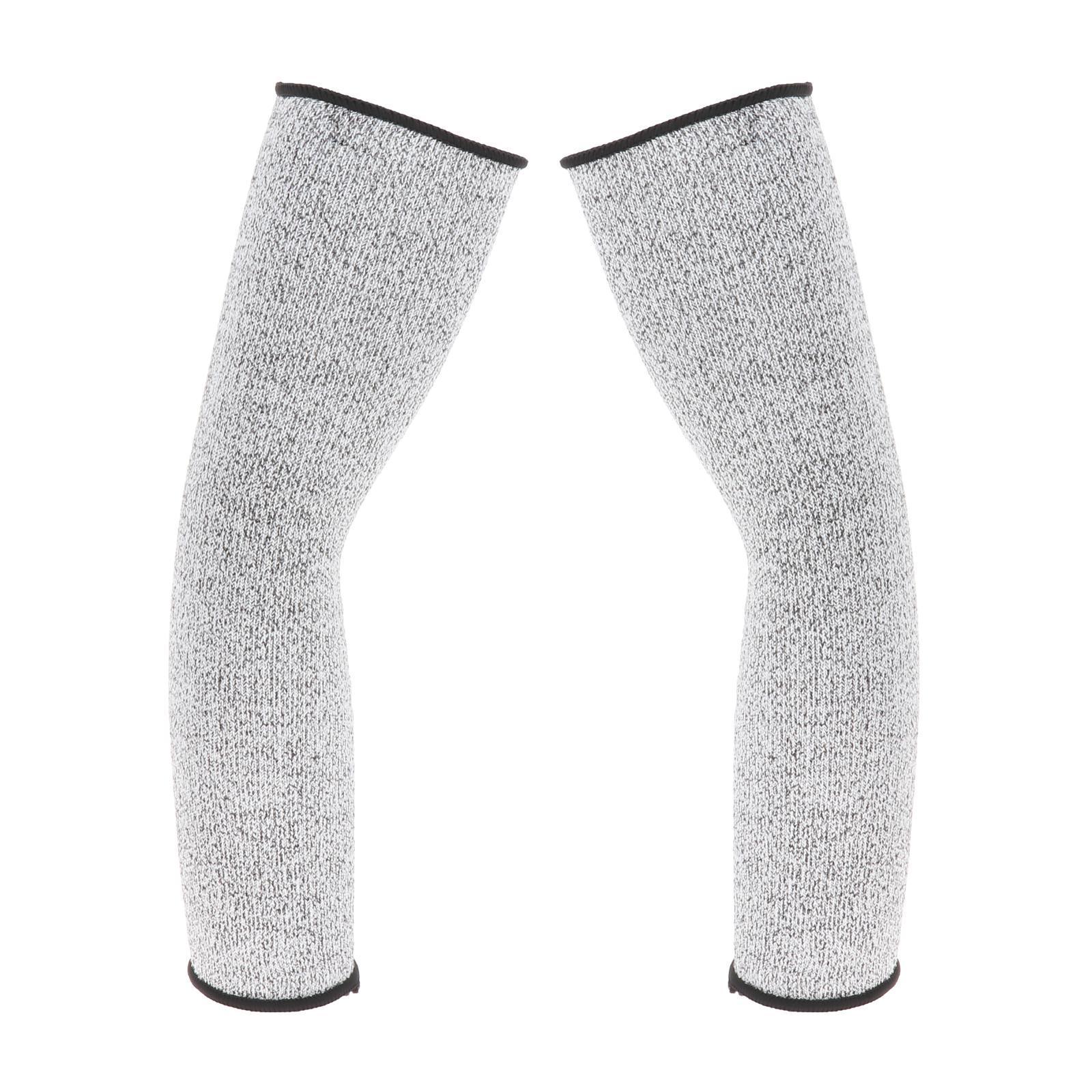 2x Cut Resistant Sleeves Level 5 Protection,Arm Sleeve Cutproof for Garding