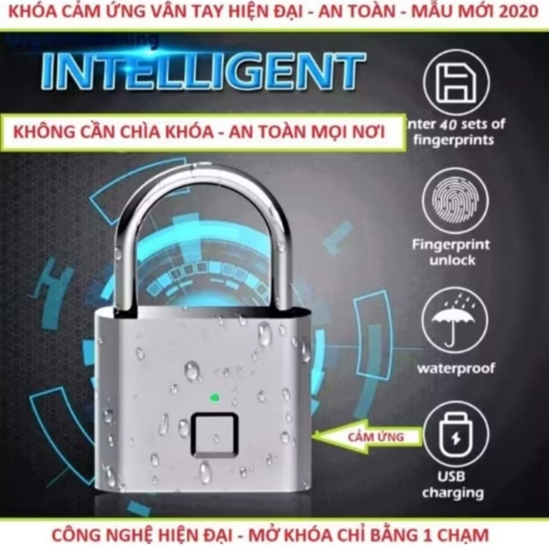 1 BỘ KHÓA CỬA CHỐNG TRỘM CẢM ỨNG VÂN TAY THÔNG MINH MẪU MỚI