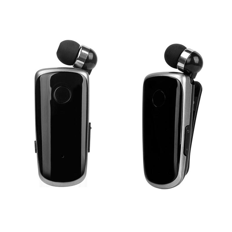 Mini Không Dây Rút Di Động Bluetooth Tai Nghe Cuộc Gọi Nhắc Nhở Rung Mặc Kẹp Thể Thao Chạy Bộ Tai Nghe Rảnh Tay Hoa Sen