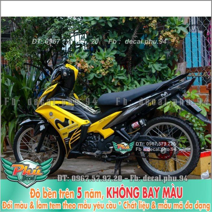 Tem rời Exciter 135 Movistar vàng đen  -1