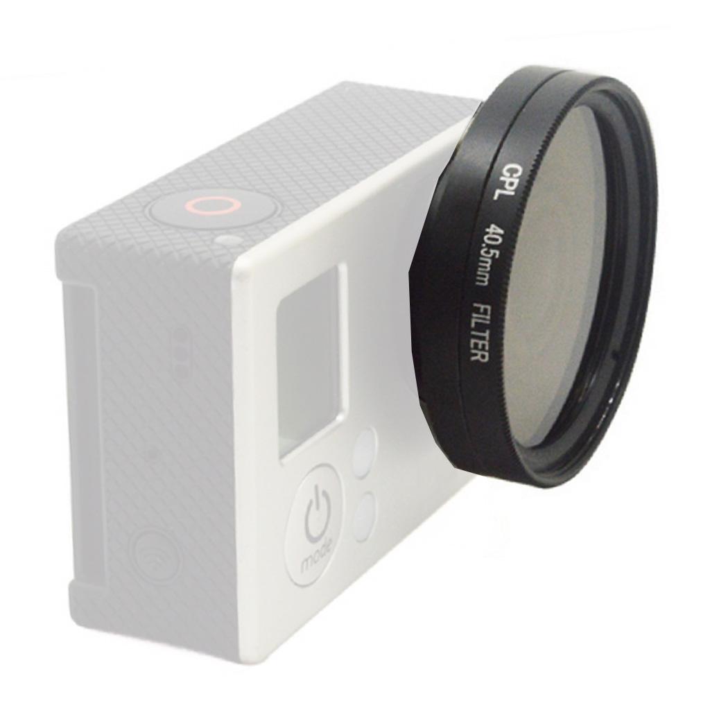 40.5mm CPL Filter Circular Polarizer Lens Filter with Cap for GoPro 4/3+/3 Cameras